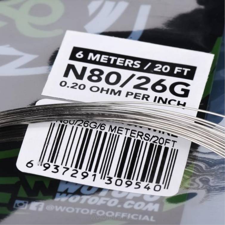 Wotofo bobine de fil préfabriquée fil de compétition ni80 - 24g BHZ8361 Wotofo france