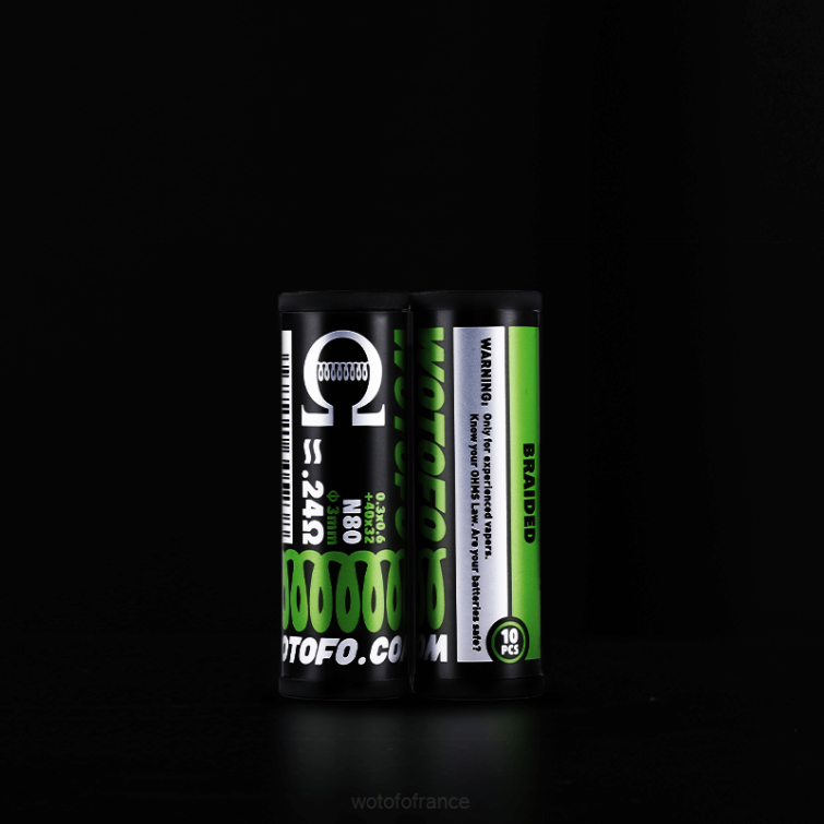 Wotofo bobines préfabriquées Clapton fusionné double cœur 0,28 ohm 10 pièces BHZ8314 vape jetable Wotofo