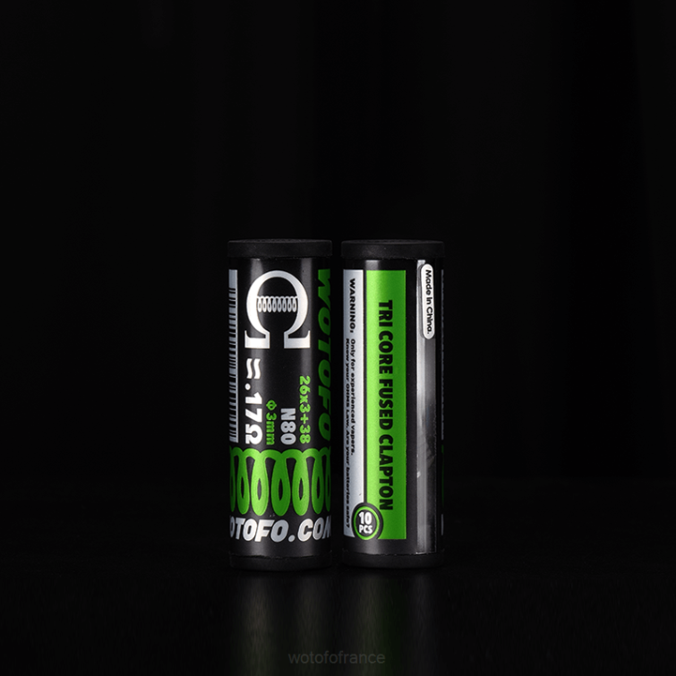 Wotofo bobines préfabriquées Clapton fusionné double cœur 0,28 ohm 10 pièces BHZ8314 vape jetable Wotofo