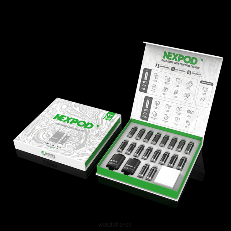 Wotofo NEXPOD trousse 50mg coffret tout compris BHZ812 Wotofo paris