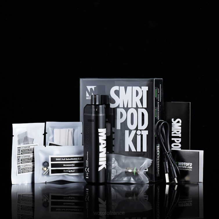Wotofo SMRT kit de dosettes kit rpm2 noir BHZ814 vape jetable Wotofo